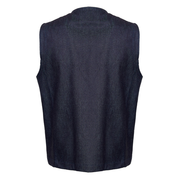 Costumein Sebastian Smanicato In Denim Cotone E Seta