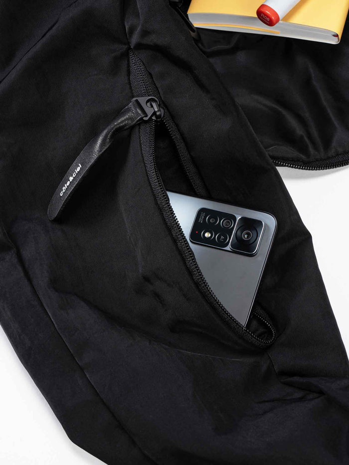 Côte & Ciel Hyco M Smooth Black Bag