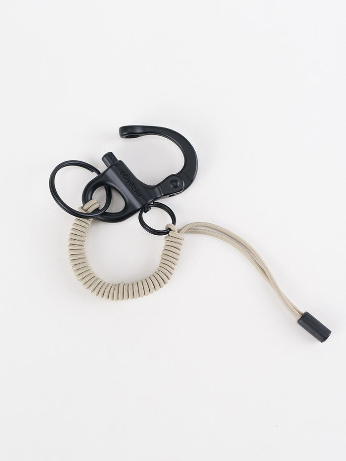 côte & ciel LetGo Keychain Greige/Black