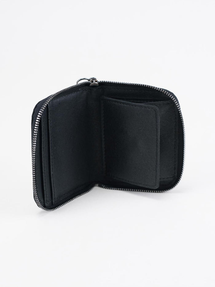 Côte & Ciel Zippered Wallet M Recycled Leather Black