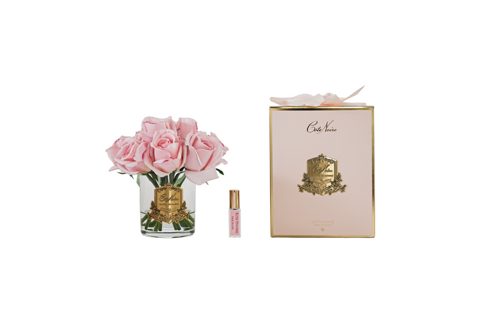 côte noire ** CLEARANCE ** Cote Noire Premium Rose Buds - Cherry Pink - Gold Badge - LS45