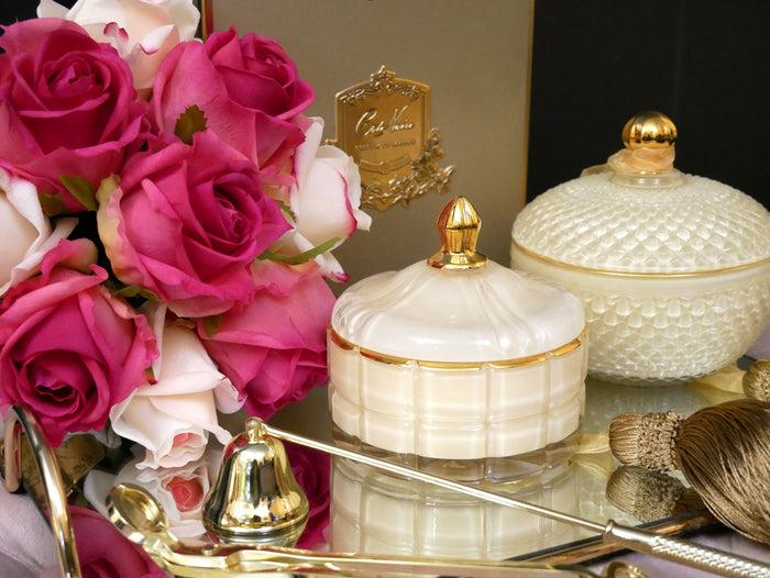 Côte Noire Cote Noire Art Deco Candle - Cream & Gold - Blonde Vanilla - GML45015