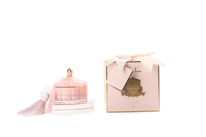côte noire Cote Noire Art Deco Candle - Pink & Gold - Pink Champagne - GML45002