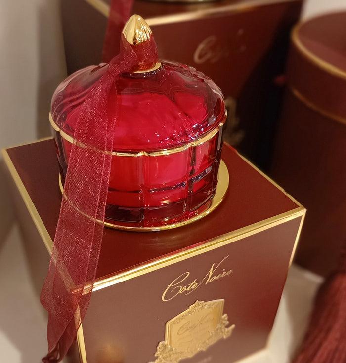 Côte Noire Cote Noire Art Deco Candle - Red & Gold - Rose Oud - GML45017