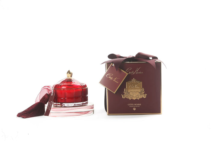côte noire Cote Noire Art Deco Candle - Red & Gold - Rose Oud - GML45017