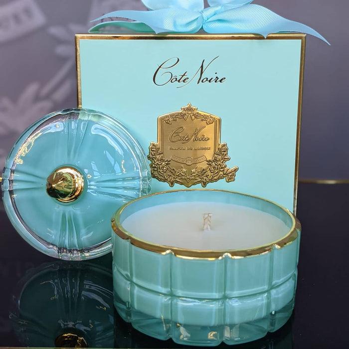 Côte Noire Cote Noire Art Deco Candle - Tiffany Blue & Gold - Persian Lime - GML45001