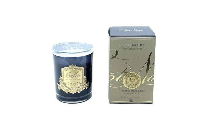 Côte Noire Cote Noire Candles - Dark Vessel With Gold Badge - Blonde Vanilla