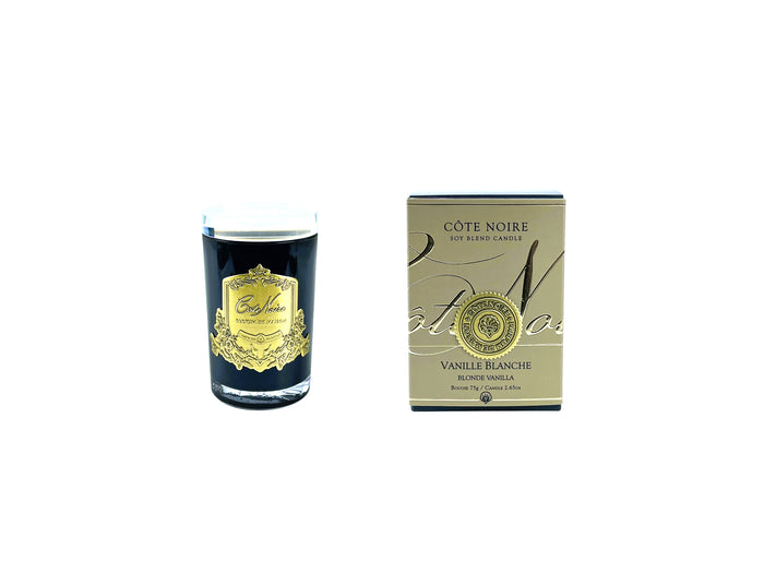 Côte Noire Cote Noire Candles - Dark Vessel With Gold Badge - Blonde Vanilla