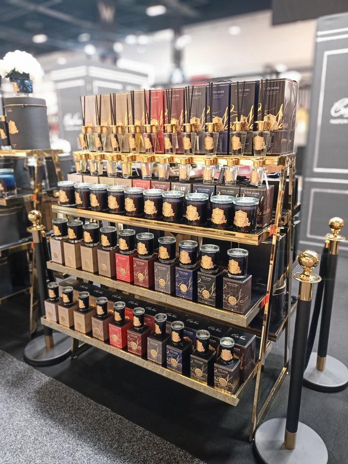 Côte Noire Cote Noire Candles - Dark Vessel With Gold Badge - Eau De Vie