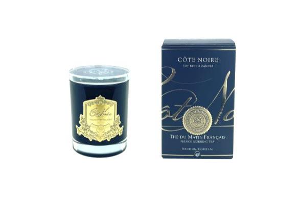 Côte Noire Cote Noire Candles - Dark Vessel With Gold Badge - French Morning Tea