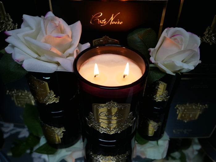 Côte Noire Cote Noire Candles - Dark Vessel With Gold Badge - Salted Butter Caramel