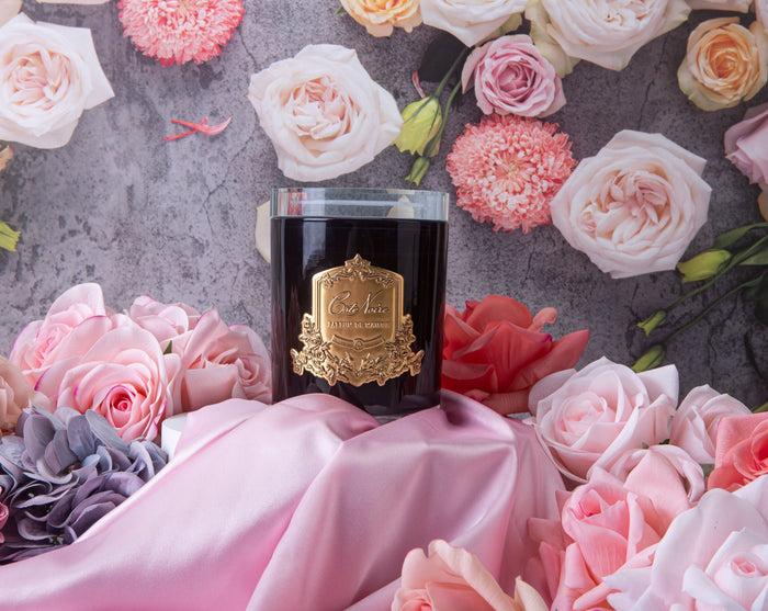 Côte Noire Cote Noire Candles - Dark Vessel With Gold Badge - Summer In The Chateau