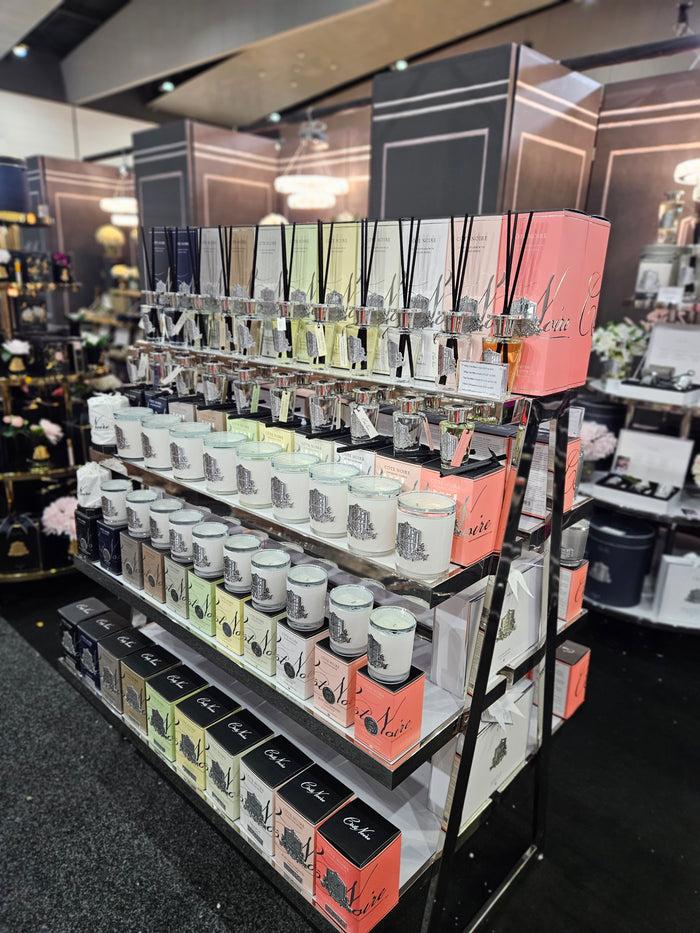 Côte Noire Cote Noire Candles - White Vessel With Silver Badge - Rose Petal