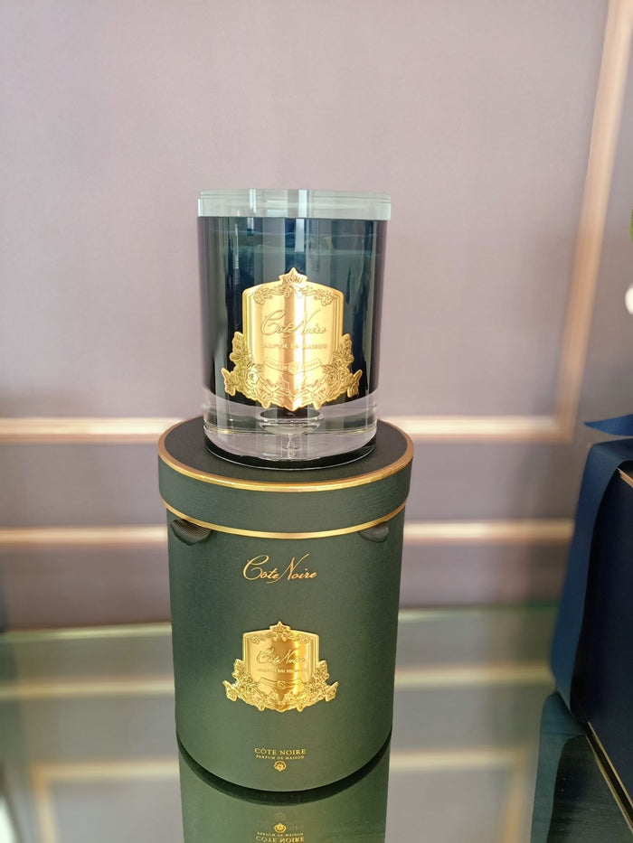 Côte Noire Cote Noire - Crystal Glass Lid Triple Wick Grand Candle 2.5kg - Pink Champagne - LCG018