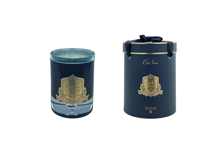 côte noire Cote Noire - Crystal Glass Lid Triple Wick Grand Candle 2.5kg - Pink Champagne - LCG018
