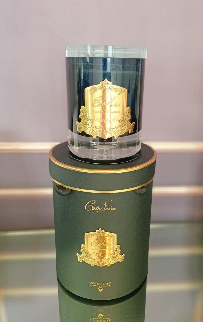 Côte Noire Cote Noire - Crystal Glass Lid Triple Wick Grand Candle 2.5kg - Blonde Vanilla - LCG003