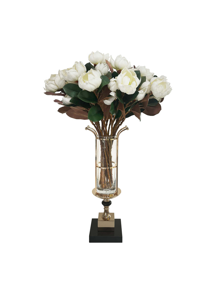 Côte Noire Cote Noire Gold Urn With Black Marble Base