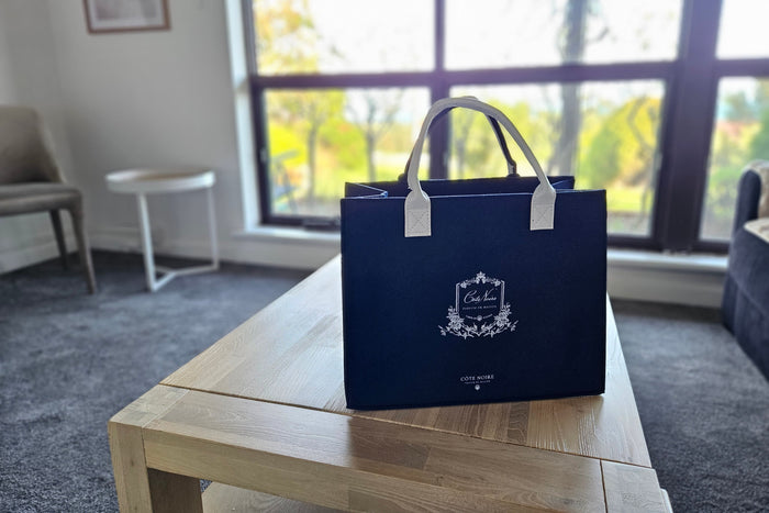 Côte Noire Cote Noire Handbag / Laptop Bag - Navy & White