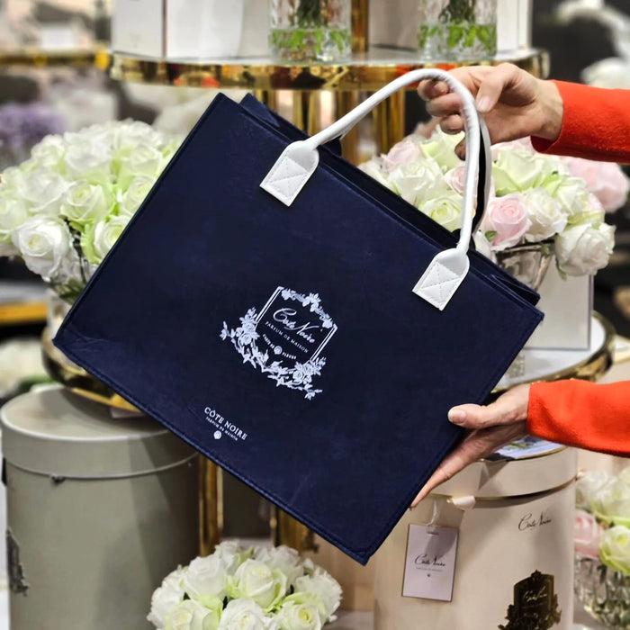 côte noire Cote Noire Handbag / Laptop Bag - Navy & White