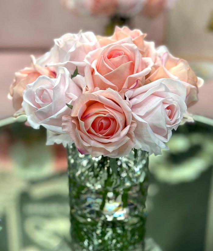 Côte Noire Cote Noire Herringbone Flower - Mixed Rose Buds - Clear - HCF09