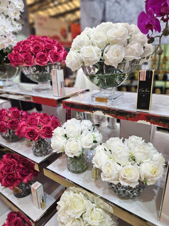 Côte Noire Cote Noire Herringbone Flower - Rose Buds - Clear - Magenta - HCF27