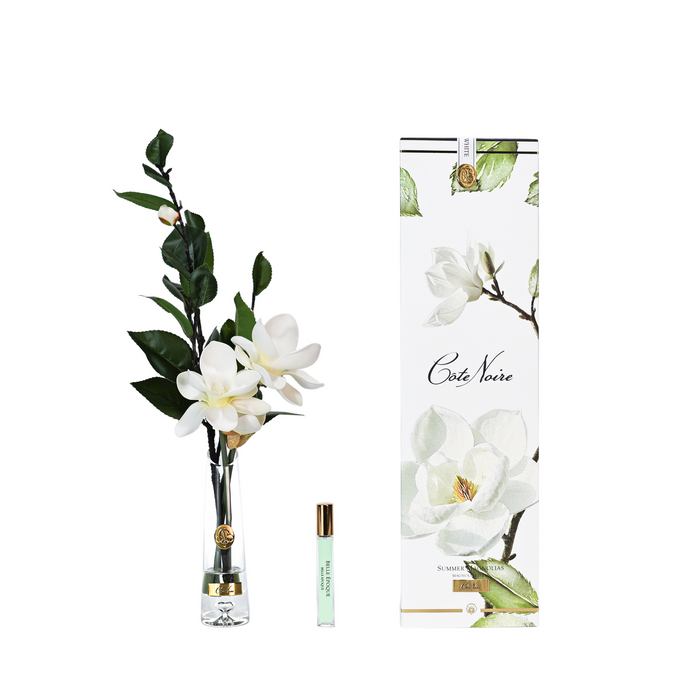 côte noire ** NEW ** Summer Magnolia - White & Gold - SMG01