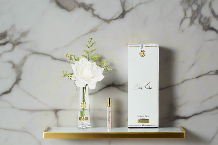 Côte Noire ** NEW ** Summer Rose White - Gold Badge - SRG01