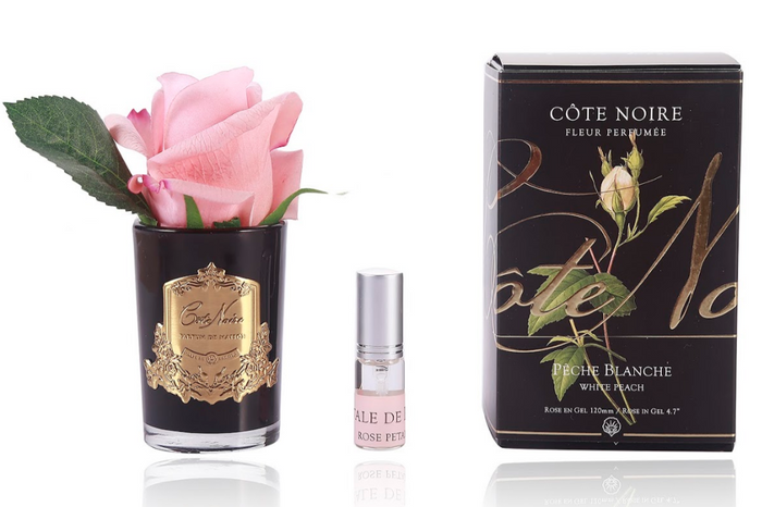 côte noire Cote Noire Perfumed Natural Touch Rose Bud - Black - Peach - GMRB45
