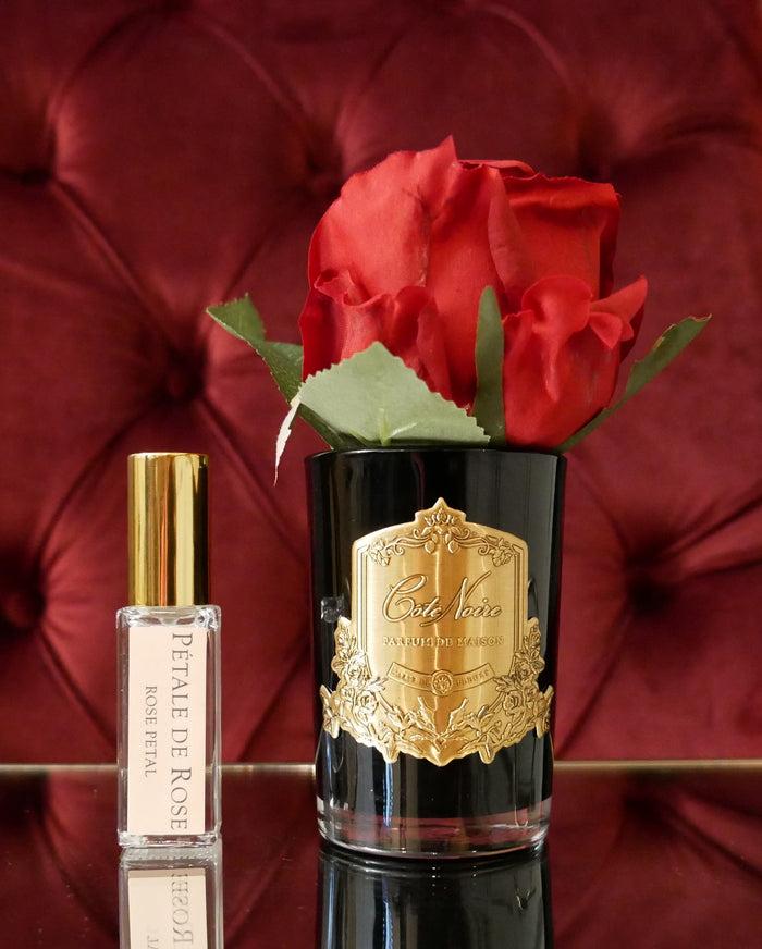 Côte Noire Cote Noire Perfumed Natural Touch Rose Bud - Black - Red - GMRB44