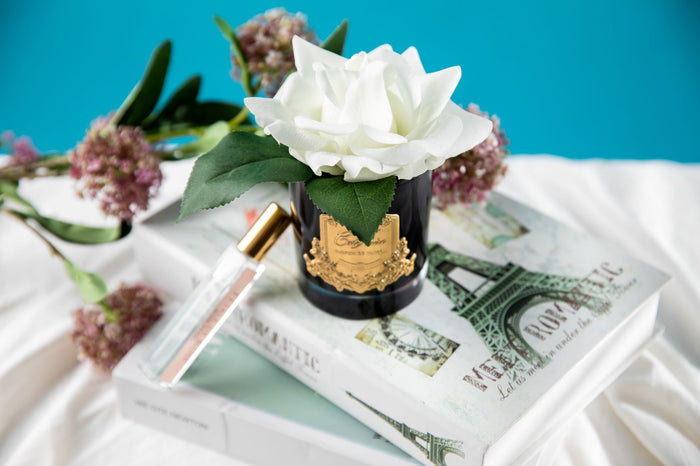 Côte Noire Cote Noire Perfumed Natural Touch Single Rose - Black - White - GMRB01