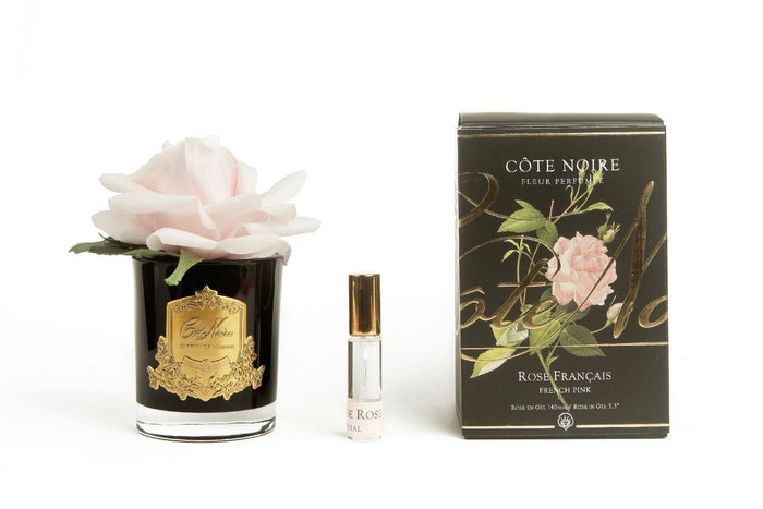 côte noire Cote Noire Perfumed Natural Touch Single Rose - Black - French Pink - GMRB06