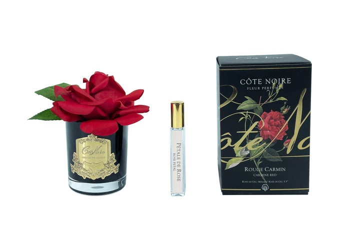côte noire Cote Noire Perfumed Natural Touch Single Rose - Black - Red - GMRB04