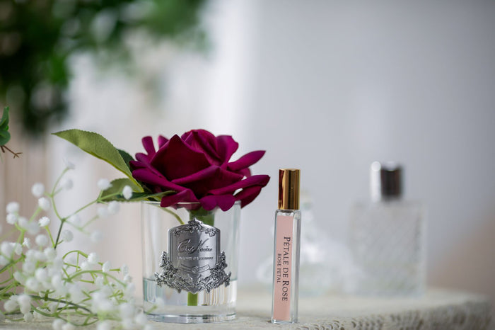 Côte Noire Cote Noire Perfumed Natural Touch Single Rose - Clear - Red - GMR04