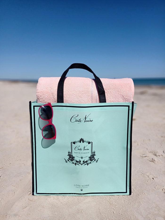 Côte Noire Cote Noire Tote Carry Bag - Large - Jade & Black