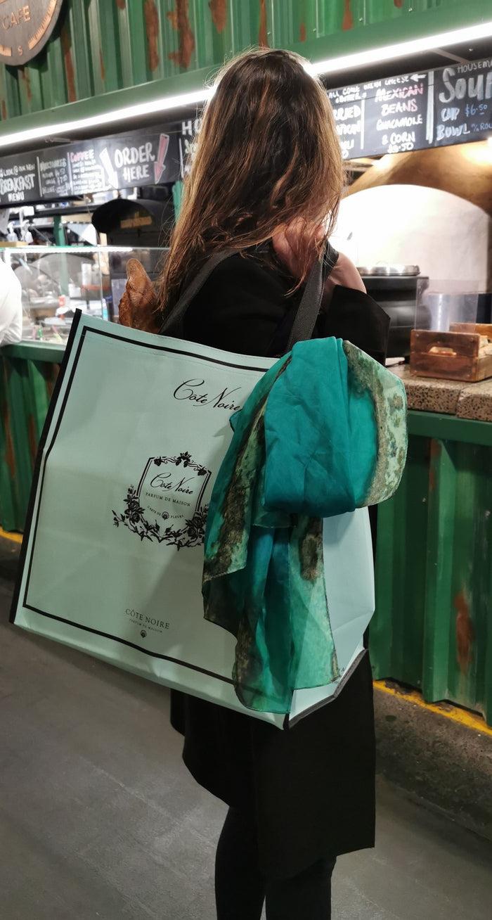 Côte Noire Cote Noire Tote Carry Bag - Large - Jade & Black