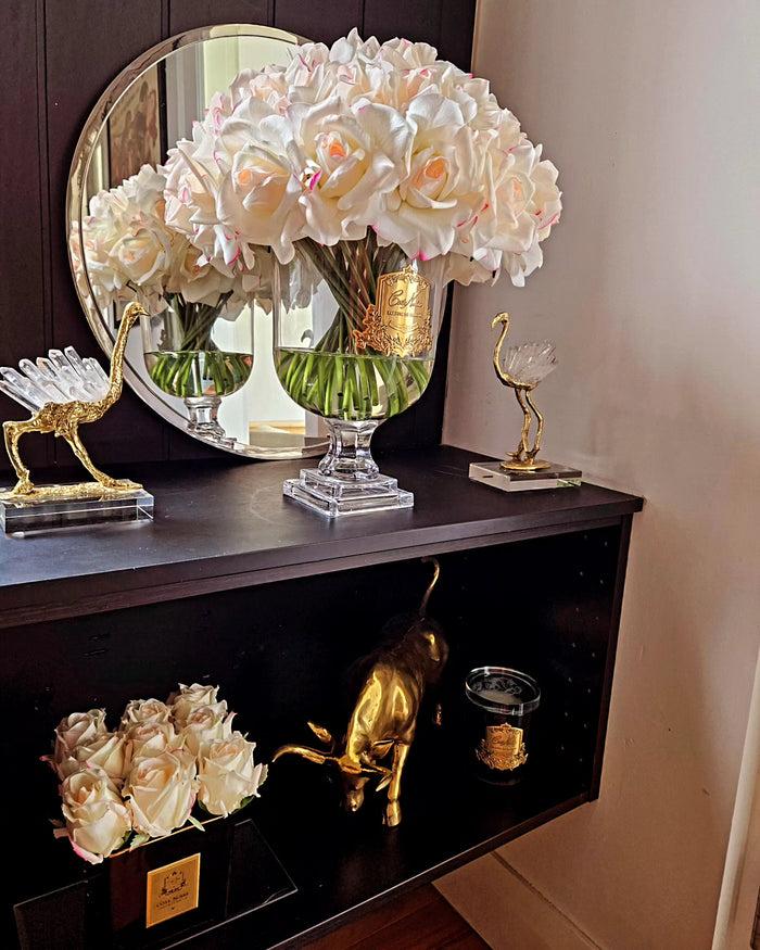 Côte Noire Cote Noire Versailles French Rose Bouquet - Pink Plush With Gold Badge - VRB02