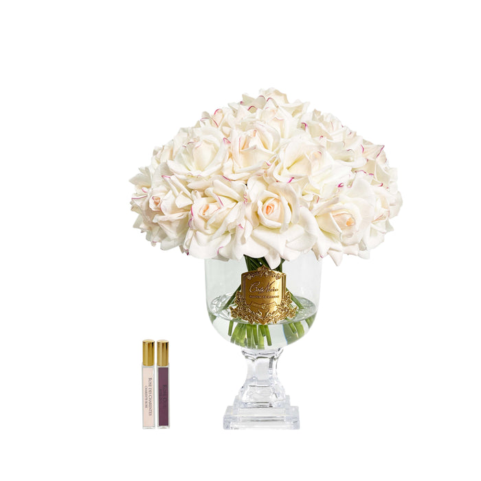 côte noire Cote Noire Versailles French Rose Bouquet - Pink Plush with Gold Badge - VRB02