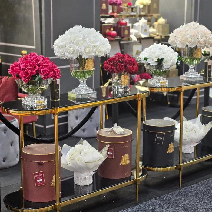 Côte Noire Cote Noire Versailles French Rose Bouquet - White & Gold - VRB11