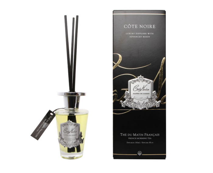 côte noire ** DISCONTINUED ** Cote Noire 150ml Diffuser Set - French Morning Tea - Silver - GMDS15001