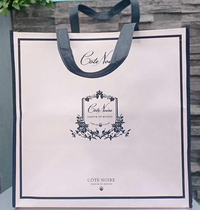 Côte Noire Large Cote Noire Tote Carry Bag - Dusty Pink & Black