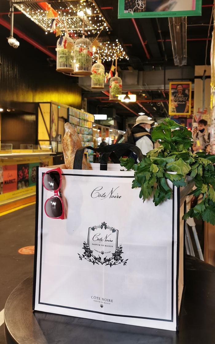 Côte Noire Large Cote Noire Tote Carry Bag - Dusty Pink & Black