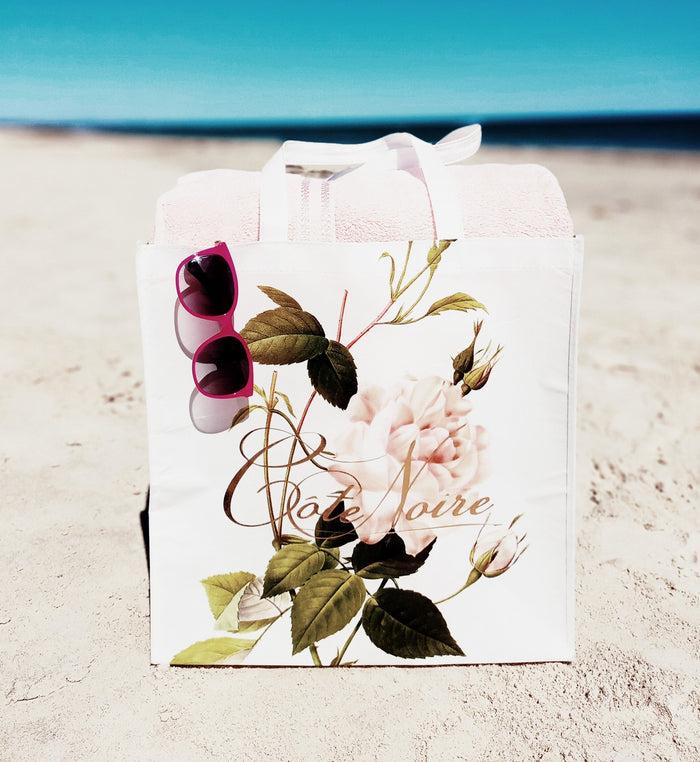 Côte Noire Large Cote Noire Tote Carry Bag - Flower & Golden