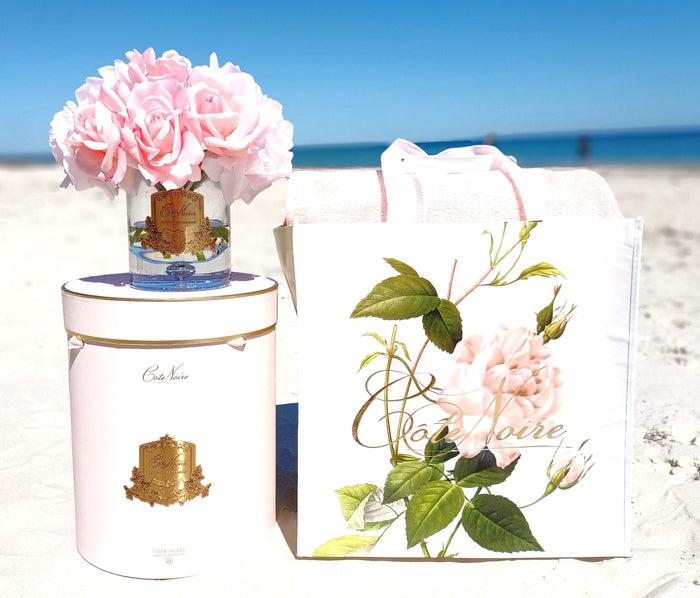 côte noire Large Cote Noire Tote Carry Bag - Flower & Golden