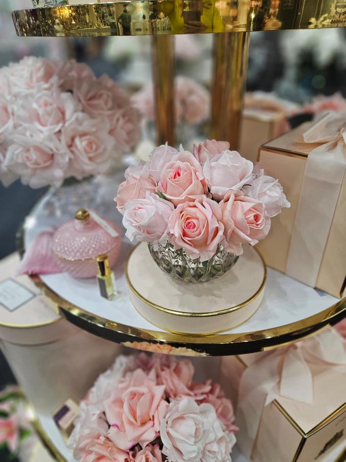 Côte Noire ** NEW ** Cote Noire Luxury Round 13 Rose Bud Bouquet - Mixed Pink - RRB14