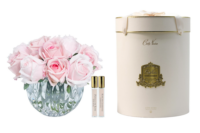 côte noire ** NEW ** Cote Noire Luxury Round 13 Rose Bud Bouquet - Mixed Pink - RRB14