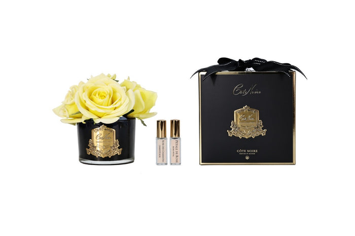 côte noire *NEW* Cote Noire Perfumed Natural Touch 5 Roses - Clear - Yellow - GMRB68