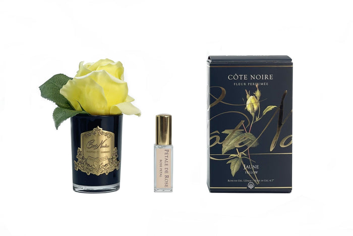 côte noire **NEW** Cote Noire Perfumed Natural Touch Rose Bud - Black - Yellow - GMRB48