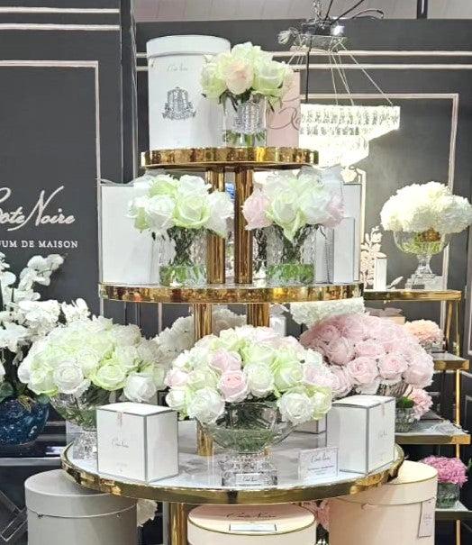 Côte Noire ** NEW ** Cote Noire Premium Rose Bud Bouquet - Spring Blush - Clear - Silver Badge - GRB09