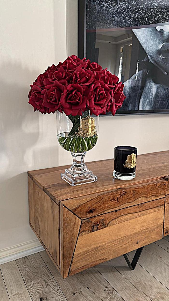Côte Noire * NEW * Cote Noire Versailles French Rose Bouquet - Red With Gold Badge - VRB04