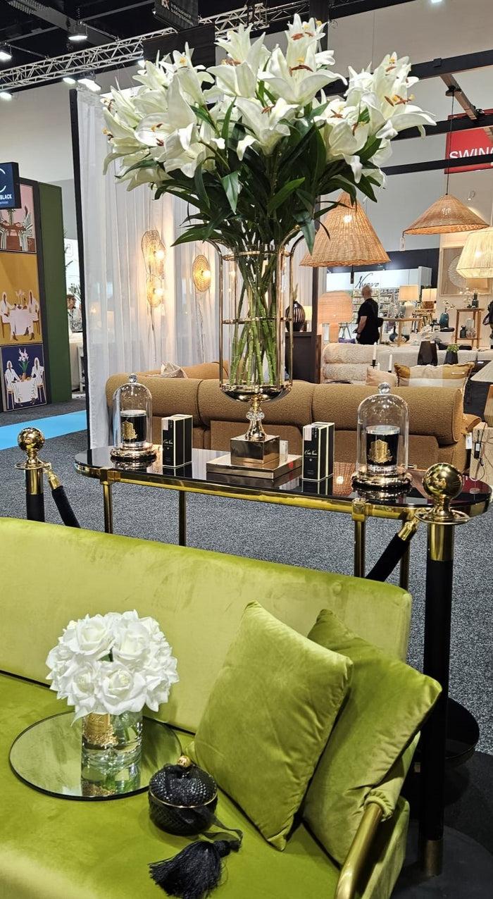 Côte Noire ** NEW ** Glass Dome Cloche With Silver Base - DCSTS